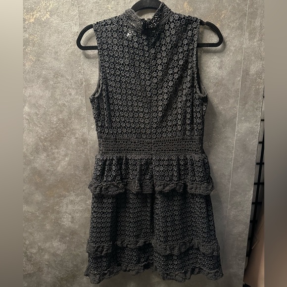 Leith Lace Detail Mock Neck Sleeveless Dress Size L - Picture 3 of 3